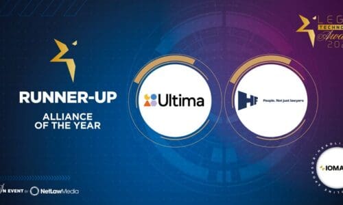 Ultima and HF win Runner-Up for Alliance of the Year at the 2025 NetLaw Legal Tech Awards